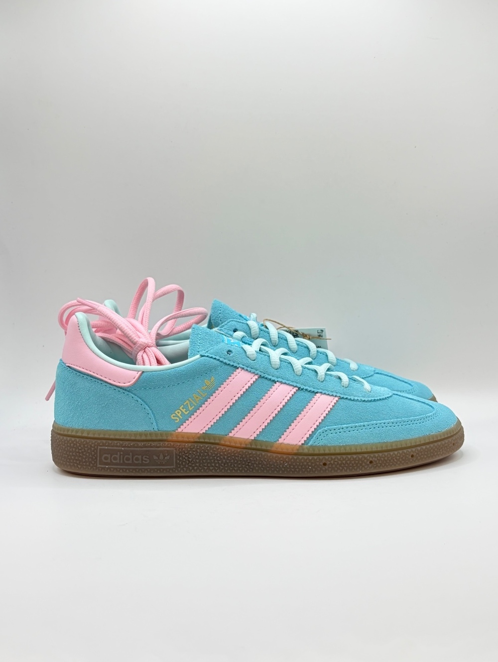 Adidas Handball Spezial 8M/9W Blue Pink Suede